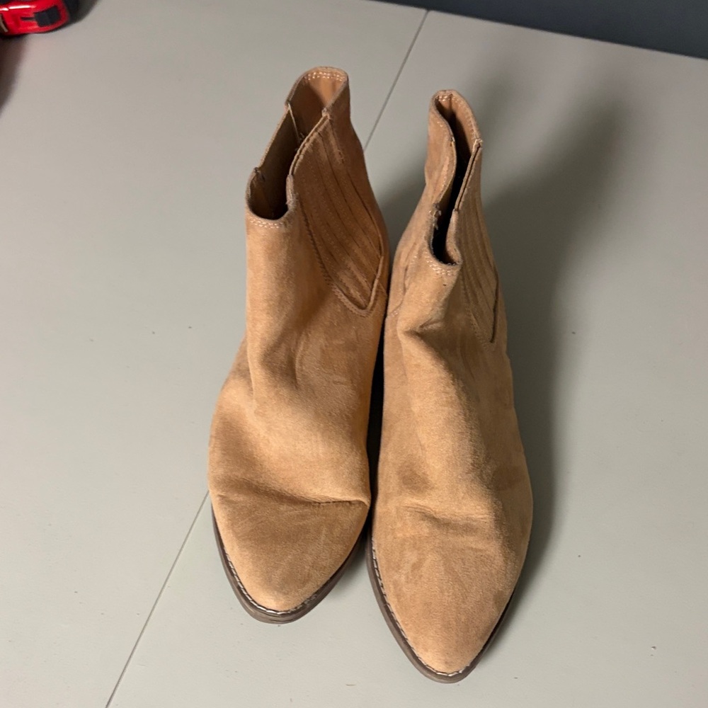 Tan Suede Ankle Boots